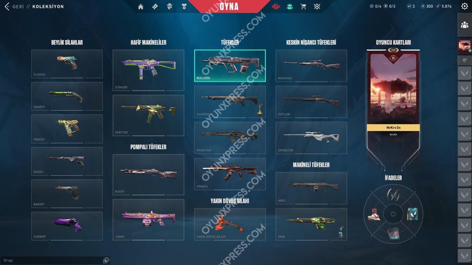 Valorant Hesap | Anomali + Köken Vandal | İyon Phantom | Gaia Operatör | Eski Platin Ürünü Resmi