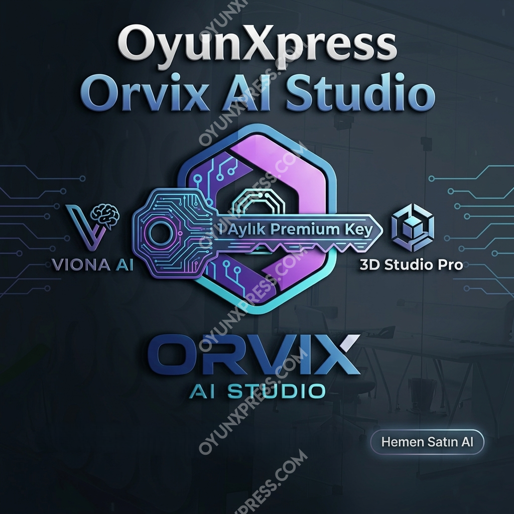 Orvix AI Studio 1 Aylık Premium Üyelik Key - Viona AI & 3D Studio Pro! Ürünü Resmi