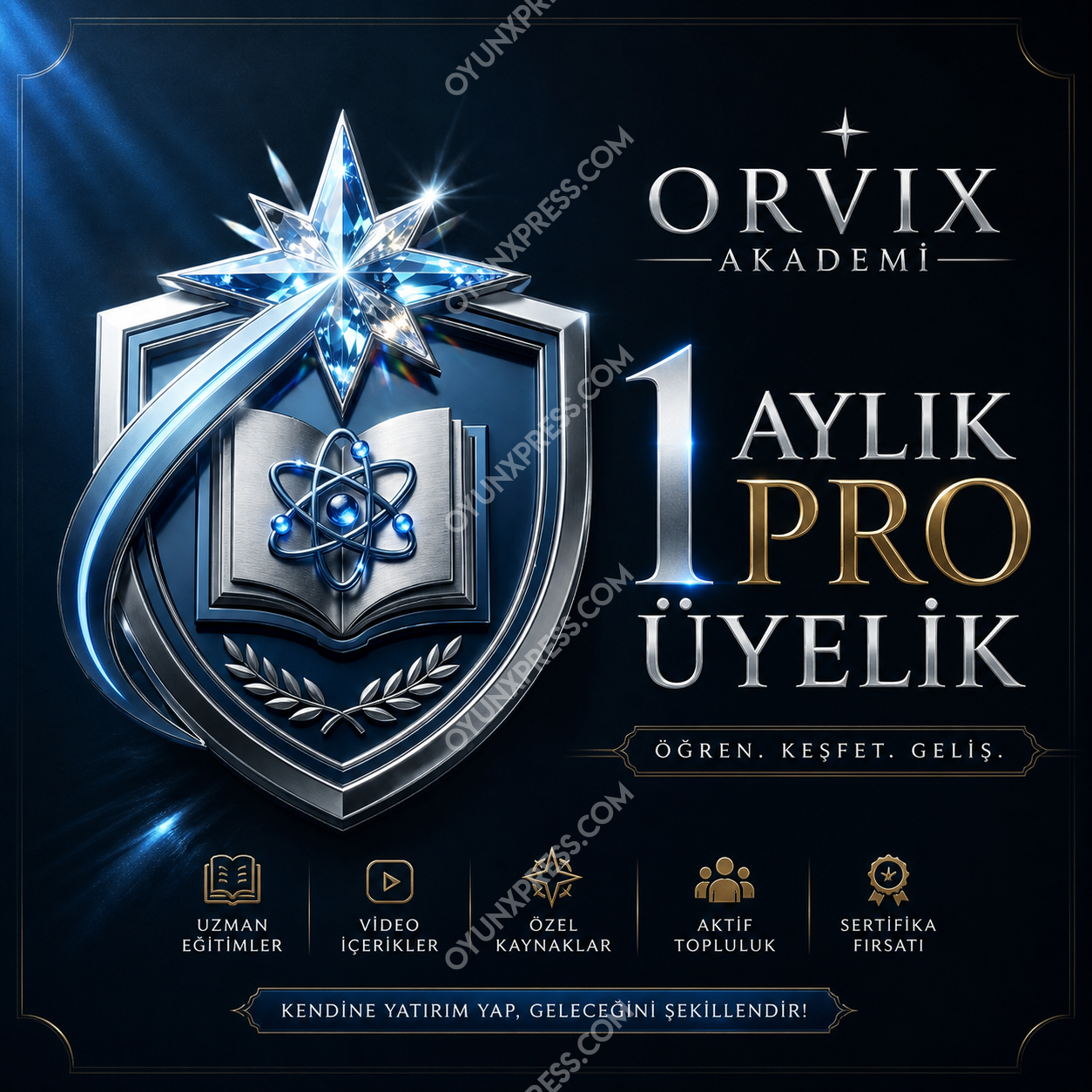 Orvix Akademi 1 Aylık PRO Üyelik Ürünü Resmi