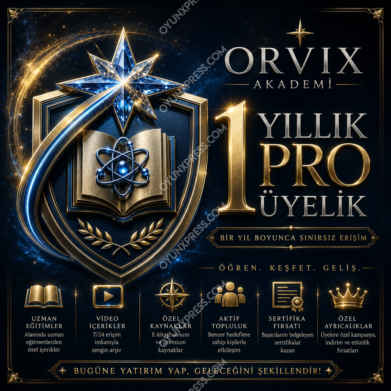 Orvix Akademi 1 Yıllık PRO Üyelik Ürünü Resmi